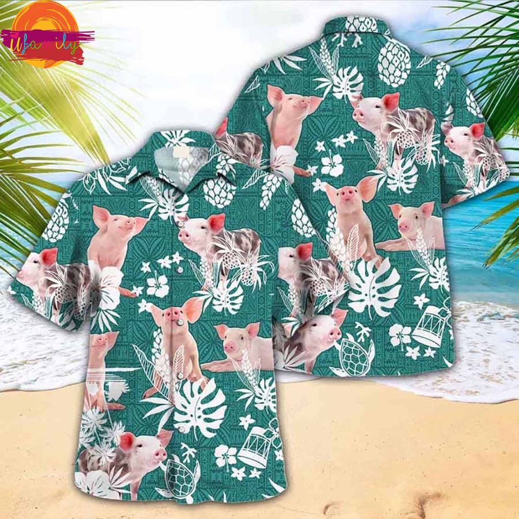 Pig Pattern Hawaiian Shirt Style