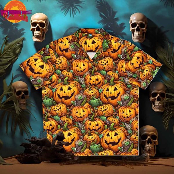 Pumpkin Fall Octoberfest Hawaiian Shirt Style