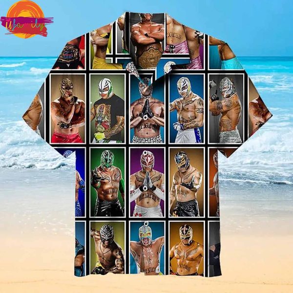 Rey Mysterio WWE Hawaiian Shirt Style