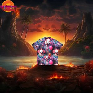 Scary Clown Inspired Hawaiian Shirt 2