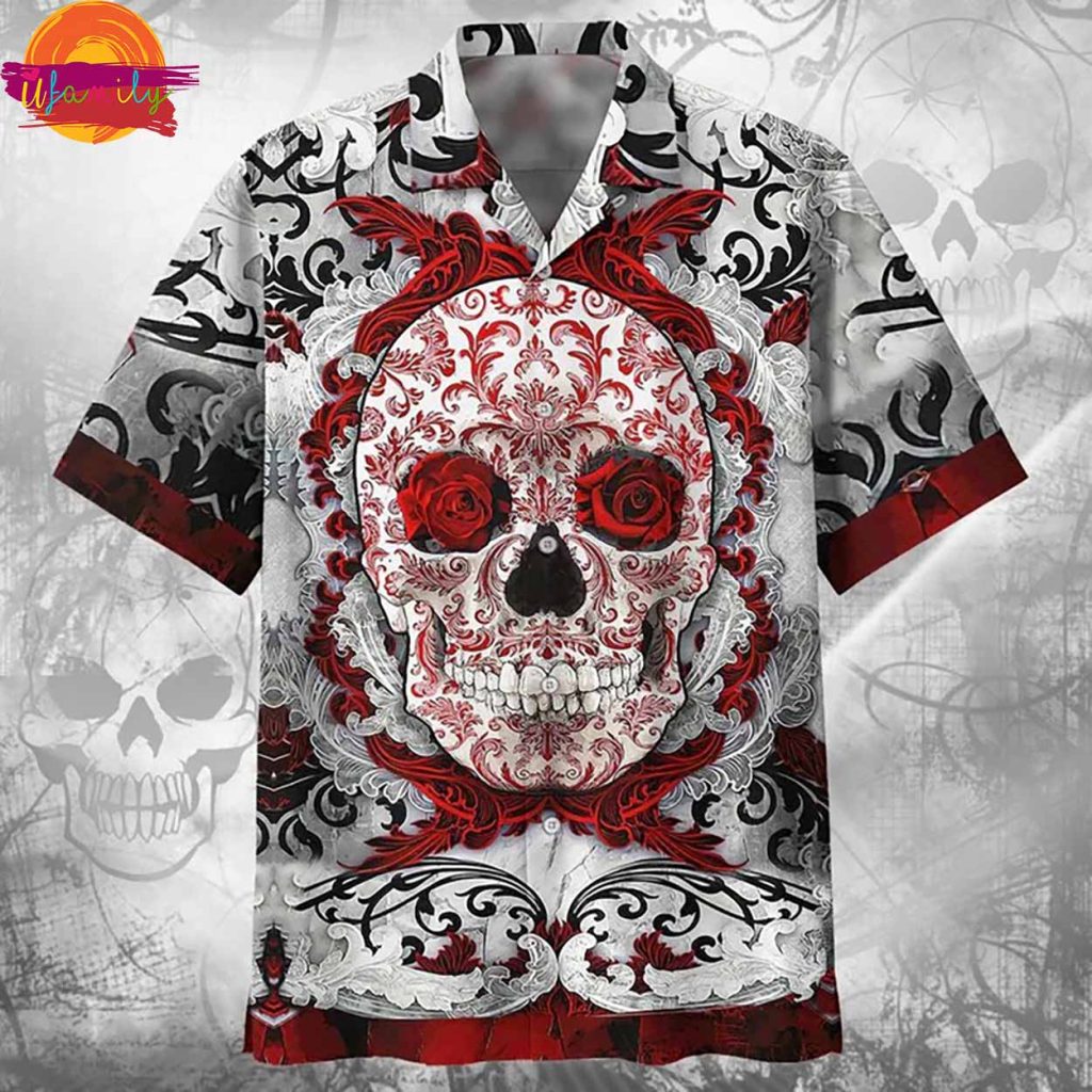 Skull Hawaiian Shirt Cool Skull 3D Full