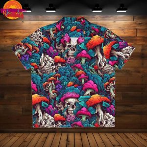 Spooky Mushroom Hawaiian Shirt with a Dark Twist 3