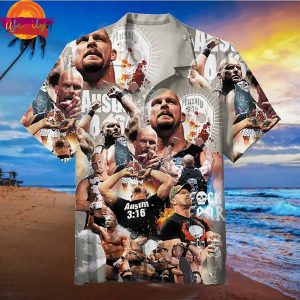 Stone Cold Steve Austin WWE Hawaiian Shirt