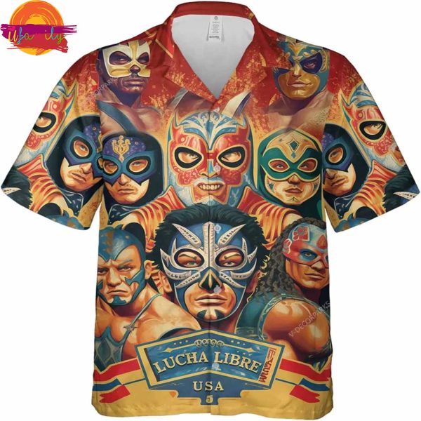 Lucha Libre USA WWE Hawaiian Shirt