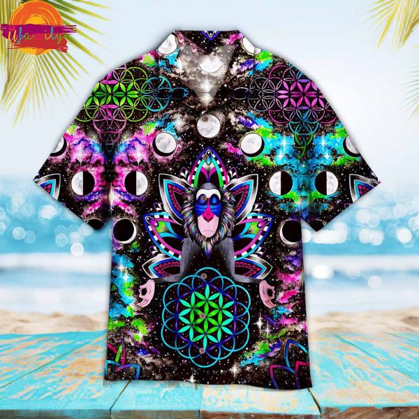 Trippy Hippie Hamsa Aloha Hawaiian Shirt Style