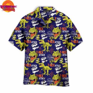 Tyrannosaurus Cool T Rex Aloha Hawaiian Shirt Style