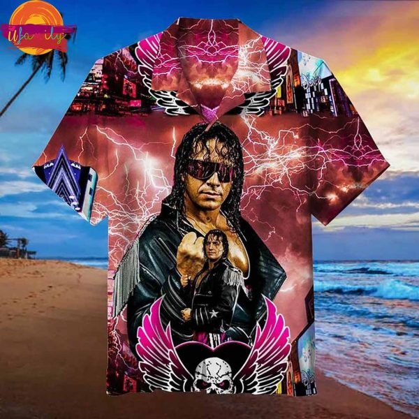 WWE Bret Hart Hawaiian Shirt Style