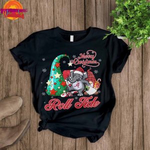 Alabama Crimson Tide Merry Christmas T Shirt Pajama Set