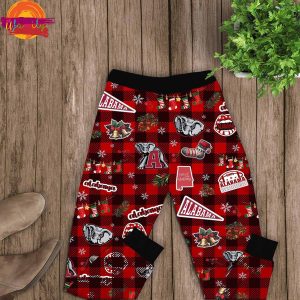 Alabama Crimson Tide Merry Christmas T Shirt Pajama Set 3