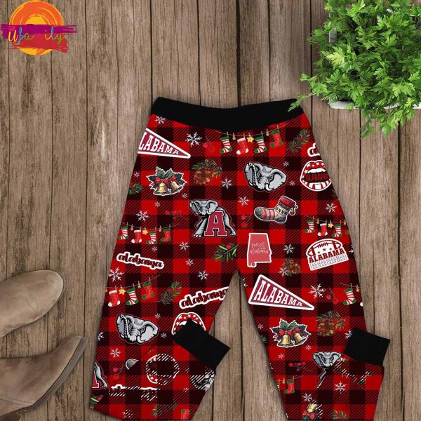 Alabama Crimson Tide Merry Christmas T Shirt Pajama Set