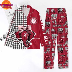 Alabama Crimson Tide NCAA Full Set Pajama 1