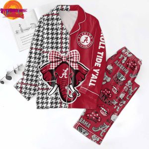 Alabama Crimson Tide NCAA Full Set Pajama 2