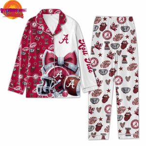 Alabama Roll Tide Football Gifts For Lovers Pajama Set 3