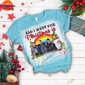 All I Want For Christmas Coldplay T Shirt Pajama Set