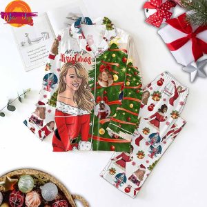 All I Want For Christmas Is You Mariah Carey Christmas Pajama Set 1