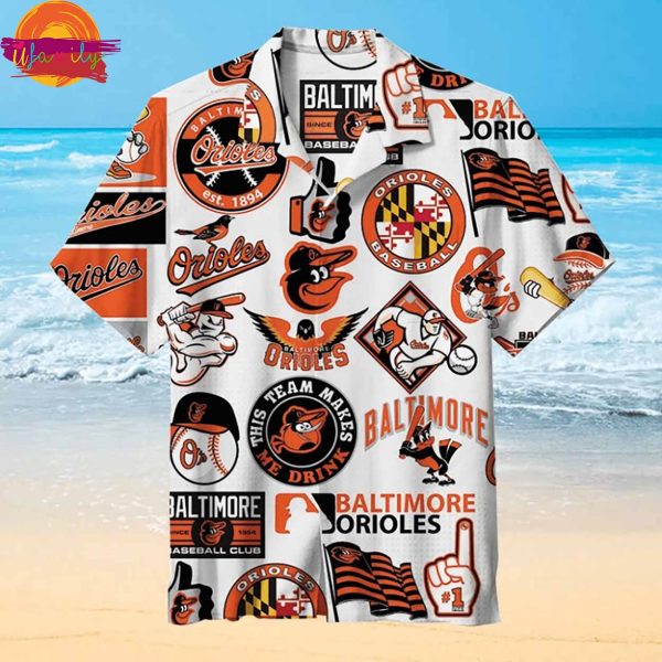 Baltimore Orioles Classic Collage Hawaiian Shirt Style