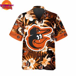 Baltimore Orioles Floral Island Hawaiian Shirt Style 2