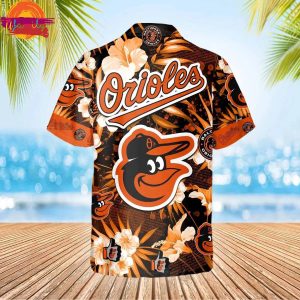 Baltimore Orioles Floral Island Hawaiian Shirt Style 3