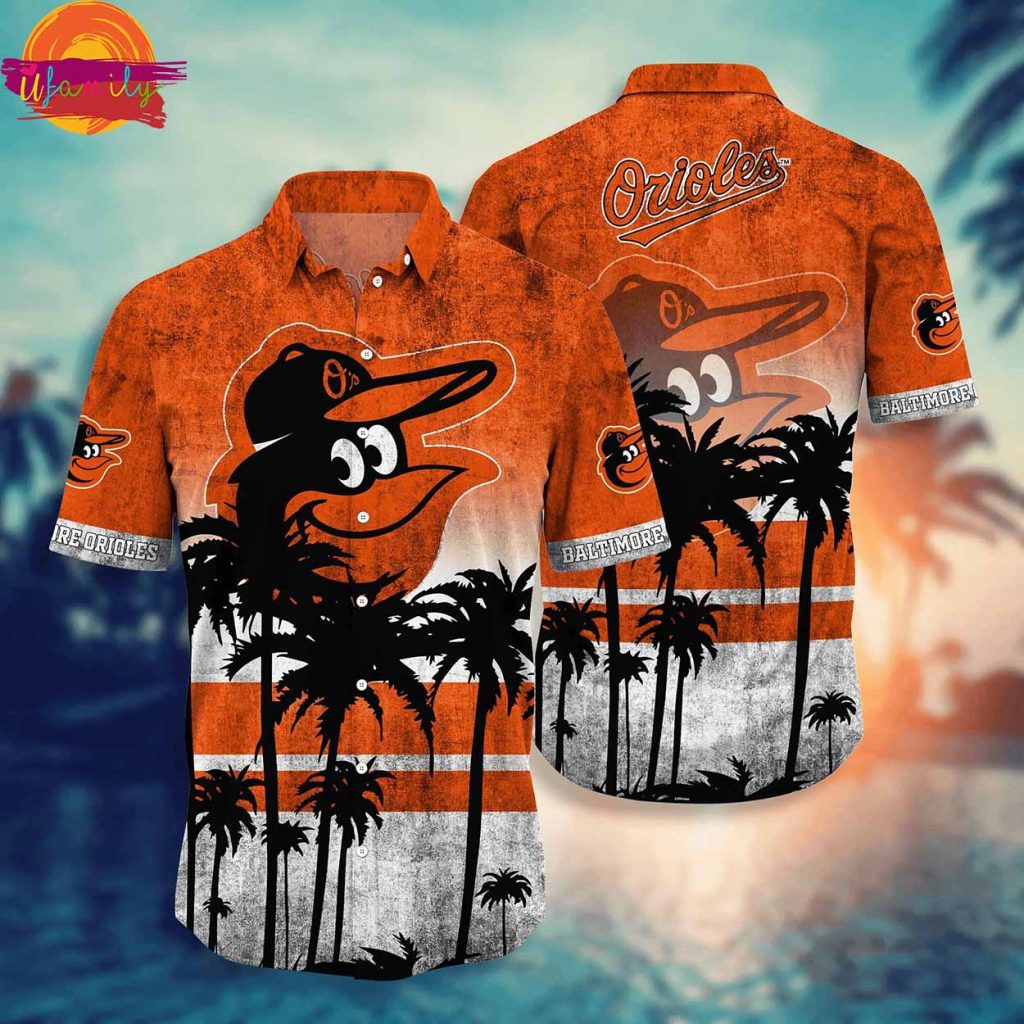 Baltimore Orioles Palm Beach Sunset Hawaiian Shirt Style