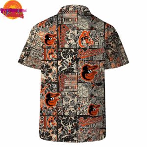 Baltimore Orioles Retro Patchwork Hawaiian Shirt Style