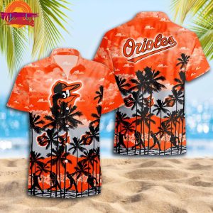 Baltimore Orioles Sunset Surf Hawaiian Shirt Style