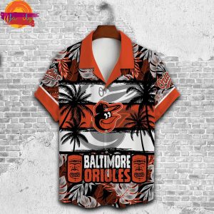 Baltimore Orioles Tiki Palms Hawaiian Shirt Style 2