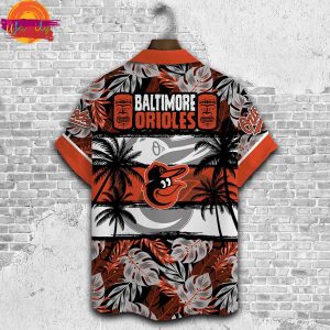 Baltimore Orioles Tiki Palms Hawaiian Shirt Style 3