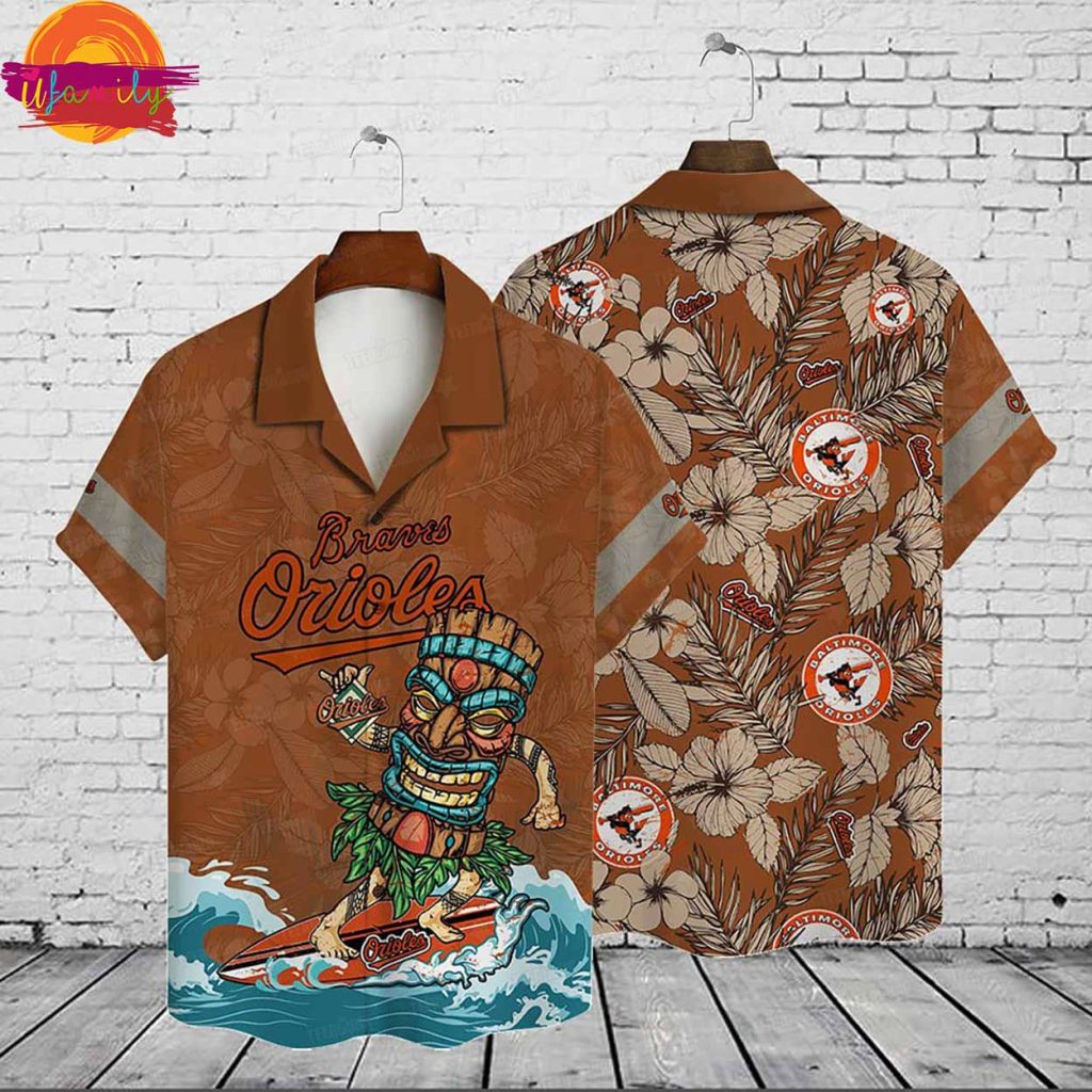 Baltimore Orioles Tiki Vibes Hawaiian Shirt Style