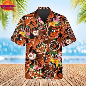 Baltimore Orioles Tropical Hawaiian Shirt Style 3