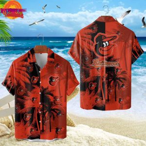 Baltimore Orioles Tropical Sunset Hawaiian Shirt Style