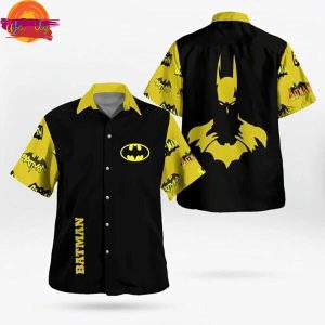 Batman Dc Comics Black Yellow Hawaiian Shirt