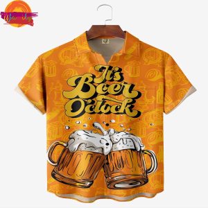 Beer Orange Summer Hawaiian Shirt 1