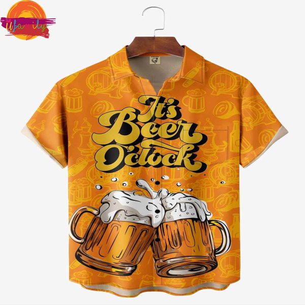 Beer Orange Summer Hawaiian Shirt