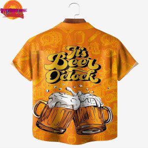 Beer Orange Summer Hawaiian Shirt 2