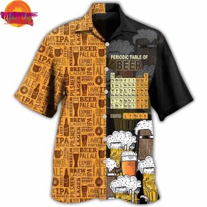 Beer Periodic Table Of Beer Hawaiian Shirt Style