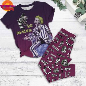 Beetlejuice 2 Back From The Dead 2024 T Shirt Pajama Set 2