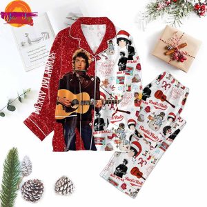 Bob Dylan Music Christmas Pajama Set 1