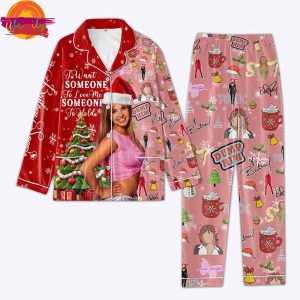 Britney Spears I Wanna Go Music Christmas Pajama Set 1