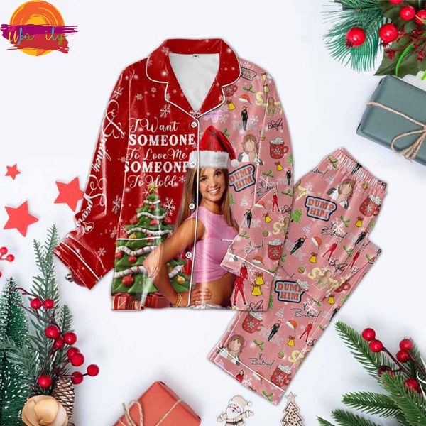 Britney Spears I Wanna Go Music Christmas Pajama Set