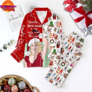 Britney Spears Music Christmas Pajama Full Set 1