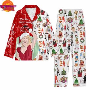 Britney Spears Music Christmas Pajama Full Set 2