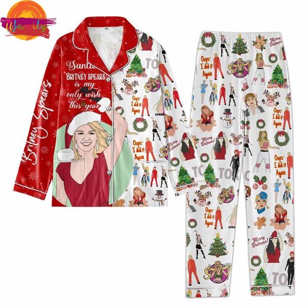 Britney Spears Music Christmas Pajama Full Set