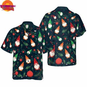 Christmas Gnome PatternXmas Hawaiian Shirts