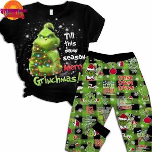 Christmas Grinch HO HO HO T Shirt Family Pajama Set