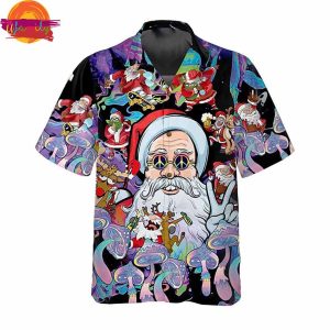 Christmas Hippie Santa Claus Hawaiian Shirt Style 3