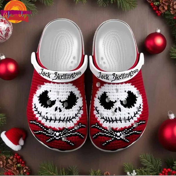 Christmas Jack Skellington Knit Effect Crocs