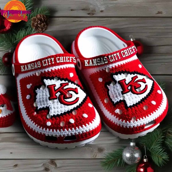 Christmas Kansas City Chiefs Knit Effect NFL Crocs