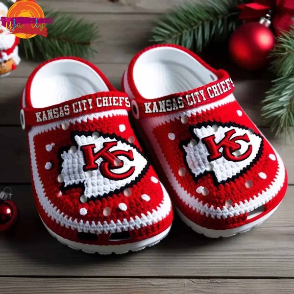 Christmas Kansas City Chiefs Knit Effect NFL Crocs