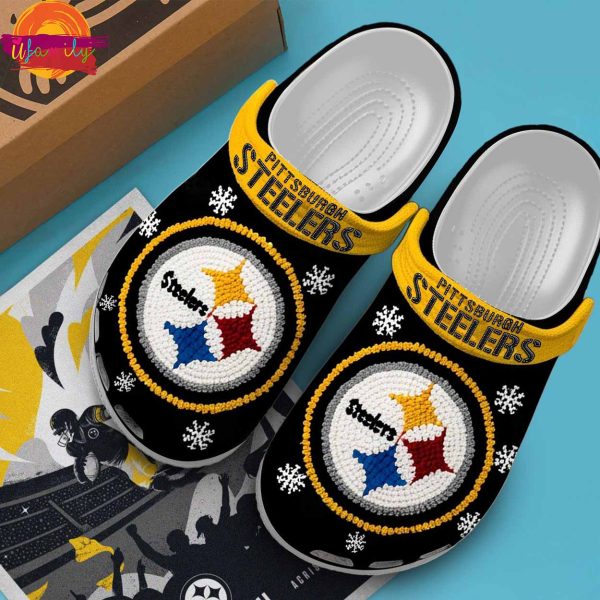 Christmas Pittsburgh Steelers Knit Effect NFL Crocs