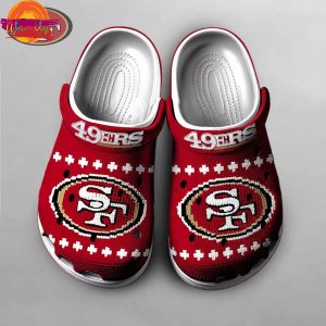 Christmas San Francisco 49ers Knit Effect Crocs 3